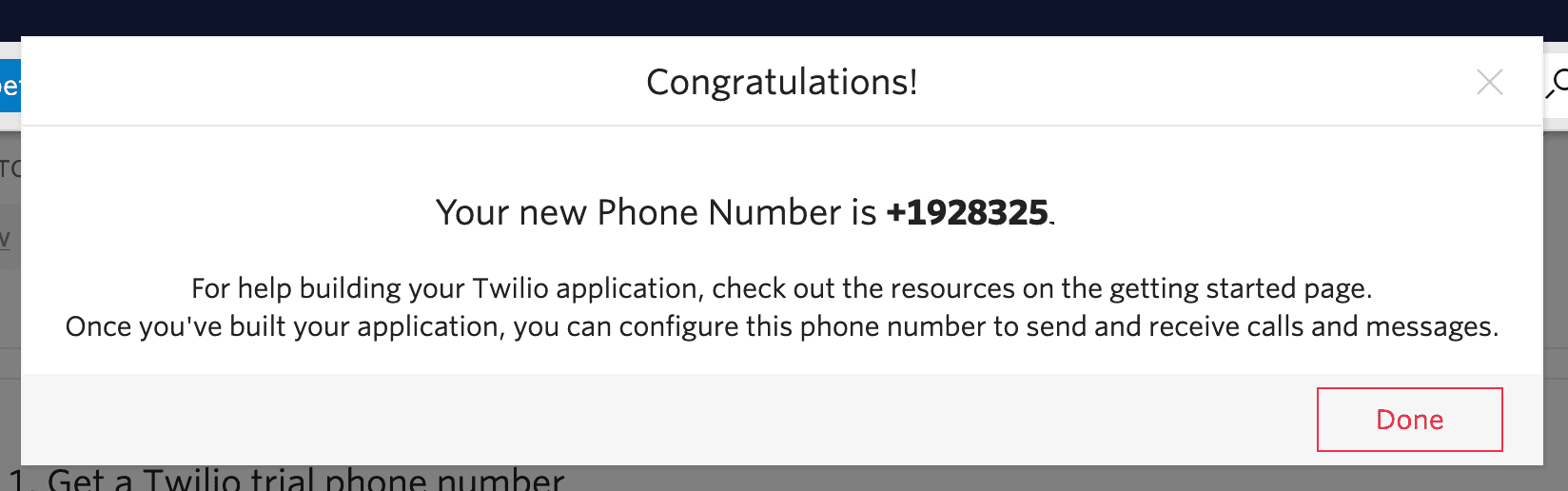 Successful phone number